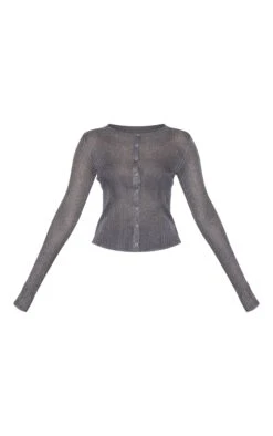 Prettylittlething Charcoal Grey Sheer Knit Cardigan Grey -Pretty Little Thing Shop a08ed3be5770f9f5b80ac3f1caa187ff326be969 CNL7719 5 charcoal grey sheer knit cardigan grey