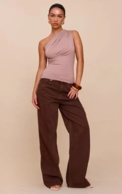 Prettylittlething Mushroom Soft Cotton Asymmetric One Shoulder Long Top -Pretty Little Thing Shop a0ebeb789d02fd9d746886297ad934c6768b3f99 CNN1406 3 mushroom soft cotton asymmetric one shoulder long top