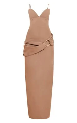 Taupe Woven Belt Wrap Maxi Dress -Pretty Little Thing Shop a0f8e420efedfe347b722d16c6c8b1a7336d4cba CNO0423 5 taupe woven belt wrap maxi dress