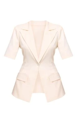Prettylittlething Cream Short Sleeve Button Blazer 9 Prettylittlething Cream Short Sleeve Button Blazer -Pretty Little Thing Shop a152b4f9d4c881cd7b3a22b8697cb4281be84ebf CNM2954 5 cream short sleeve button blazer