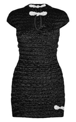 Prettylittlething Black Textured Satin Bow Detail Mini Dress -Pretty Little Thing Shop a1bfcbad182f2498a0a4b63939f66b640665e452 cnk6878 5