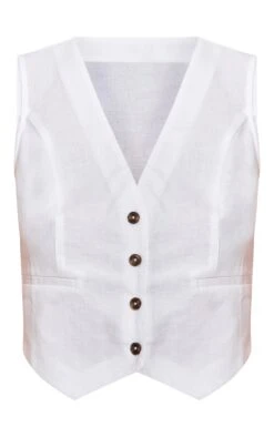 Prettylittlething White Linen Look Boxy Detail Vest 9 Prettylittlething White Linen Look Boxy Detail Vest -Pretty Little Thing Shop a1dd575a60edc8a2e5e0c09b91b45a9a1a6de80e CNM8598 5 white linen look boxy detail waistcoat