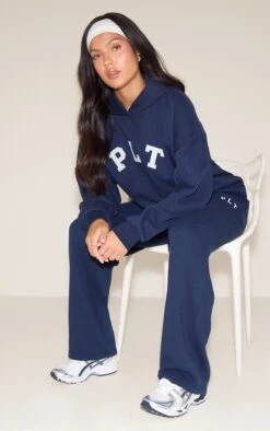 PRETTYLITTLETHING Navy Logo Oversize Wide Leg Sweatpants -Pretty Little Thing Shop a2a6fc0cc84ac2ad5f44bfe9d18cb8a480bdb0a9 CNL3933 2 prettylittlething navy logo oversize wide leg joggers