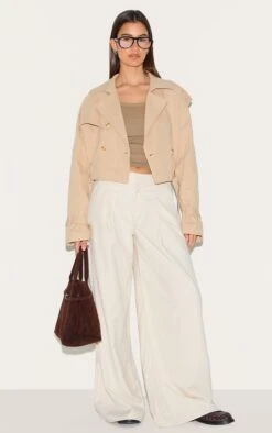 Prettylittlething Beige Cropped Belted Hem Trench Coat 7 Prettylittlething Beige Cropped Belted Hem Trench Coat -Pretty Little Thing Shop a2e9a8e3f3e905b54fb4b32e5c28607869e388e1 CNE6214 3 beige cropped belted hem trench coat