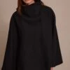 Prettylittlething Black Wool Look Funnel Neck Wrap Coat -Pretty Little Thing Shop a2f7435a66e2dc080de2378e87b06805392617d7 CNN8533 1 black wool look funnel neck wrap coat