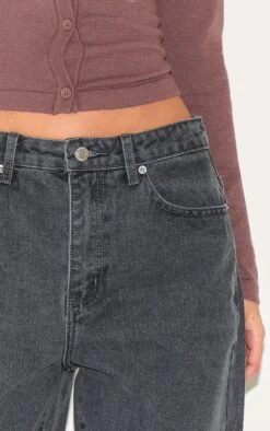 Prettylittlething Grey High Waist Mom Jeans -Pretty Little Thing Shop a321f5d6b362498e6fef07de93720db19174aa60 CNL7122 4 grey high waist mom jeans