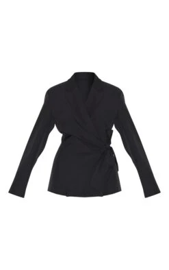 Prettylittlething Black Tie Front Structured Blazer 9 Prettylittlething Black Tie Front Structured Blazer -Pretty Little Thing Shop a3f4d5ed71423e055f8d63bd1692551eac53cfa4 CNM1434 5 black tie front structured blazer