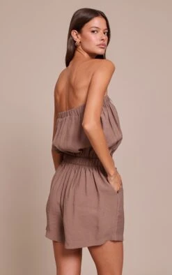 Prettylittlething Mushroom Woven Textured Bandeau Romper -Pretty Little Thing Shop a46838594b286e9e79fe0b3c34dffe8817d850e4 CNN5507 2 mushroom woven textured bandeau playsuit