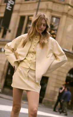 Butter Cream Faux Leather Mini Skirt -Pretty Little Thing Shop a472c1b97c26f90be90ed03e4367468ec817eb5e CNO0680 5 butter cream faux leather mini skirt