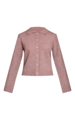 Prettylittlething Mocha Button Through Collar Cardigan -Pretty Little Thing Shop a49adc3f7d90a4f24ba3e455542b6c03b40bdb5a CNN7041 5 mocha button through collar cardigan