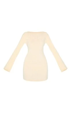 Prettylittlething Almond Onion Skin Boat Neck Flute Sleeve Mini Dress -Pretty Little Thing Shop a560d34f2cca0ceac09df01a29d587a7a0680ed0 CNM9772 5 almond onion skin boat neck flute sleeve mini dress