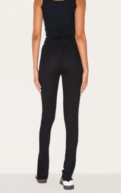 Prettylittlething Black Textured Ribbed Split Hem Leggings 7 Prettylittlething Black Textured Ribbed Split Hem Leggings -Pretty Little Thing Shop a596b77e23bb93225755f9c8db00b2fc81c549f8 CMQ3167 3 black textured ribbed split hem leggings