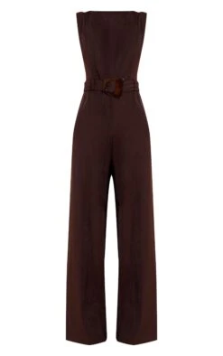 Prettylittlething Chocolate Woven Boat Neck Straight Leg Jumpsuit 9 Prettylittlething Chocolate Woven Boat Neck Straight Leg Jumpsuit -Pretty Little Thing Shop a59ae0b76a0049f28837ae3b3fbf829fcead6e92 CNO3104 5 chocolate woven boat neck straight leg jumpsuit