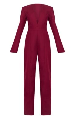 Prettylittlething Burgundy Woven Plunge Long Sleeve Straight Leg Jumpsuit 9 Prettylittlething Burgundy Woven Plunge Long Sleeve Straight Leg Jumpsuit -Pretty Little Thing Shop a5a011404e63976c252680cd98318f03afe3071e cnl0488 5