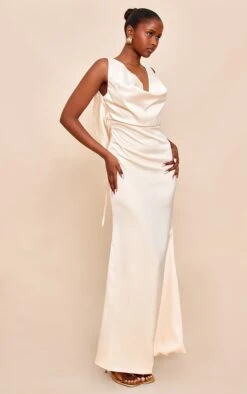 Prettylittlething Lemon Bridesmaid Satin Cowl Neck Maxi Dress -Pretty Little Thing Shop a5b90e37053347f65e70a045d1c238a826ded4d7 CNM3635 3 lemon bridesmaid satin cowl neck maxi dress