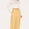 Prettylittlething Butterscotch Woven Pocket Detail Straight Leg Pants