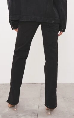 Black Split Hem Jeans -Pretty Little Thing Shop a5c1c03ff632d8ace4f2a28d12b58e3609c77e01 cmf5019 3