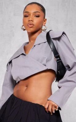 Prettylittlething Grey Cross Over Asymmetric Cropped Jacket 8 Prettylittlething Grey Cross Over Asymmetric Cropped Jacket -Pretty Little Thing Shop a5dc2091000e69b8d125136b9646aecaa0240e89 cnj2771 4