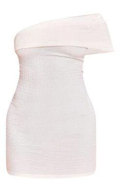 Prettylittlething Cream Textured One Shoulder Bodycon Dress -Pretty Little Thing Shop a5f575965c8671a6522e5b331c010f2f6ff8814e CNN3762 5 cream textured one shoulder bodycon dress