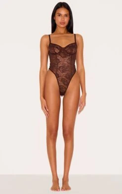 Prettylittlething Chocolate Lace Underwired Lingerie Bodysuit -Pretty Little Thing Shop a6530fe243811d7859597e385d8aea53b98561a2 CNL8525 3 chocolate lace underwired lingerie bodysuit