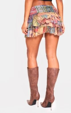 Prettylittlething Multi Scenic Collage Printed Mesh Frilly Low Waist Mini Skirt -Pretty Little Thing Shop a6c77c2935075b9cdf2aafd2e650e36e9d4e8aa9 cnk4442 3