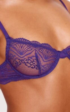 Prettylittlething Deep Purple Scallop Lace Underwired Bra -Pretty Little Thing Shop a6feec14834f1b64a253c7672f2375c07e50f93b cnl2744 4