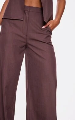 Prettylittlething Chocolate Woven Straight Leg Pants -Pretty Little Thing Shop a7e2e5843be407872d1bbfec27b23338b7a05876 cnk1824 4