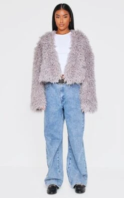 Prettylittlething Grey Cropped Faux Fur Style Coat -Pretty Little Thing Shop a827ce04d7d10849631a9f50cb9dfebd4460e057 cnj4232 3
