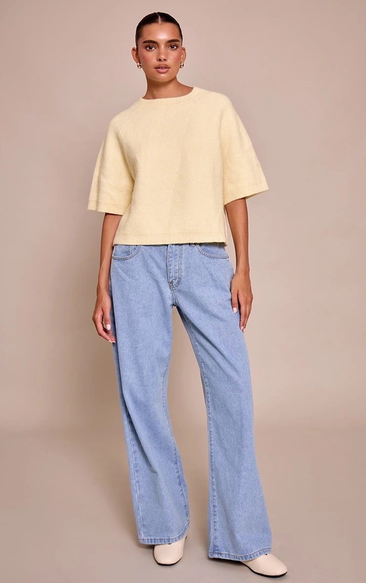 Prettylittlething Lemon Soft Knit T-shirt 3 Prettylittlething Lemon Soft Knit T-shirt - Image 3