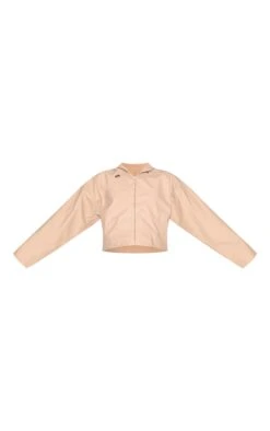 Prettylittlething Beige Pu Faux Leather Cropped Hooded Jacket -Pretty Little Thing Shop a9634e40dfd51ff6693e173a163d4e44e7b92128 CNL8605 5 beige pu faux leather cropped hooded jacket