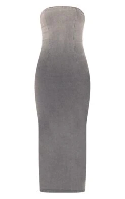 Prettylittlething Grey Ombre Stretch Denim Strapless Midaxi Dress -Pretty Little Thing Shop a9d5483c3cb17743bfb7953b1f27cfc923c36f7e CNL6897 5 grey ombre strapless midaxi dress