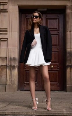 Prettylittlething Premium White Satin Hip Pleated Skater Dress 7 Prettylittlething Premium White Satin Hip Pleated Skater Dress -Pretty Little Thing Shop aa1c06ea90801504b07a0cea35b143a3a9b08ac0 CNM1272 3 premium white satin hip pleated skater dress