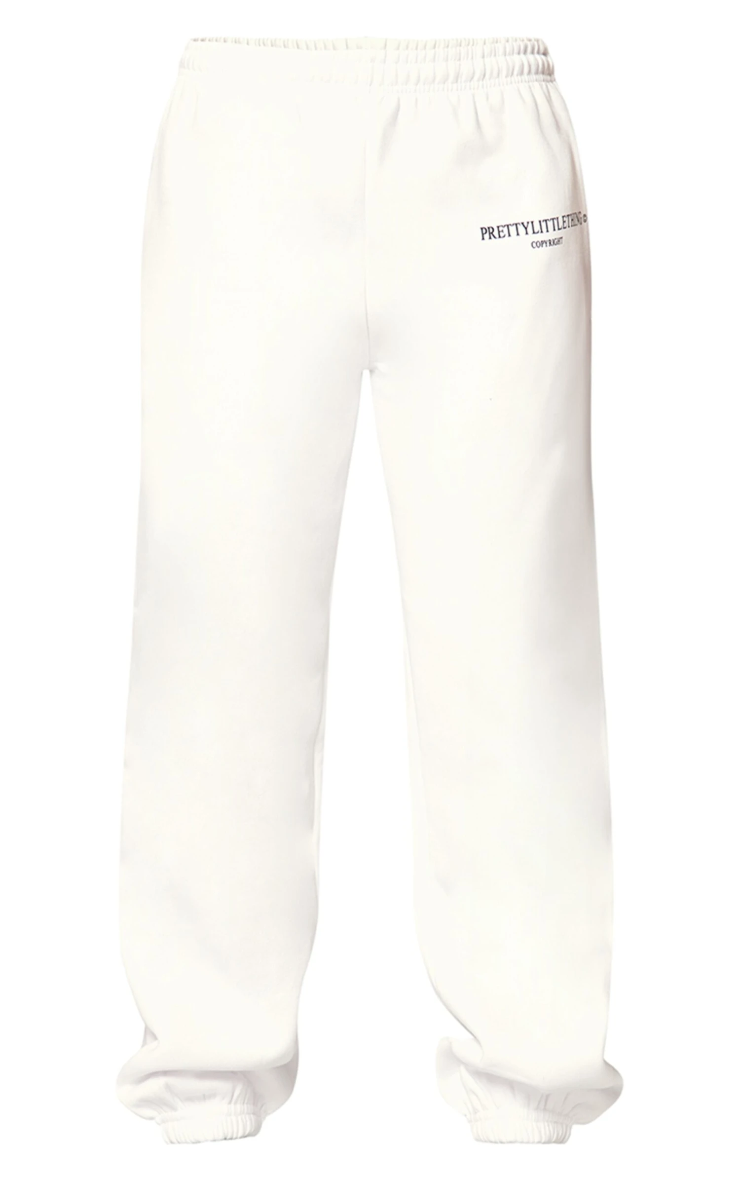 PRETTYLITTLETHING White Graphic Copyright Sweatpants 5 PRETTYLITTLETHING White Graphic Copyright Sweatpants - Image 5