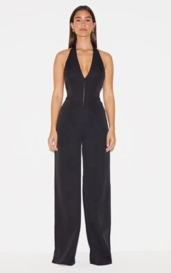 Prettylittlething Black Woven Halter Neck Hook And Eye Detail Wide Leg Jumpsuit 7 Prettylittlething Black Woven Halter Neck Hook And Eye Detail Wide Leg Jumpsuit -Pretty Little Thing Shop ab92c3910dbea20a8075f189ae904c91b8891466 cnl7254 3