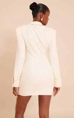 Prettylittlething Butter Cream Structured Woven Wrap Shirt Dress -Pretty Little Thing Shop abc74043a2a0685df1c92ec9bc5b998c6fca2bc8 CNN1151 2 butter cream structured woven wrap shirt dress