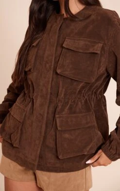 Prettylittlething Chocolate Structured Faux Suede Pocket Detail Adjustable Waist Jacket 8 Prettylittlething Chocolate Structured Faux Suede Pocket Detail Adjustable Waist Jacket -Pretty Little Thing Shop acdb3cd82eb0c2e9261298399cf2ef937ee4f06b CNN7132 4 chocolate structured faux suede pocket detail adjustable waist jacket