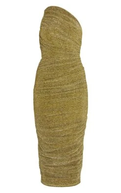 Prettylittlething Gold Glitter Plisse Ruched One Shoulder Midi Dress -Pretty Little Thing Shop acf7aeed16bf841c252095f501c8198bf1897393 cmu6109 6