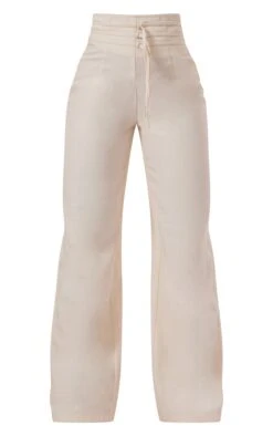 Prettylittlething Stone Linen Feel Tie Front Straight Leg Pants 9 Prettylittlething Stone Linen Feel Tie Front Straight Leg Pants -Pretty Little Thing Shop ad004e171768d21ce9f847b207882d80e8274098 cnd9217 5