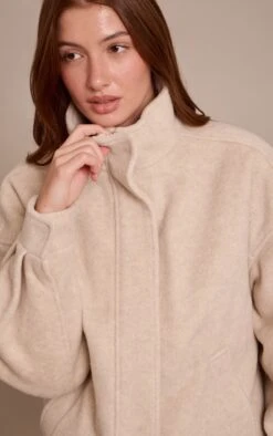Prettylittlething Cream Funnel Neck Bomber Jacket -Pretty Little Thing Shop ad611bd1d5a5b80868606a12687ff738777f374c CNN8545 4 light grey funnel neck bomber jacket