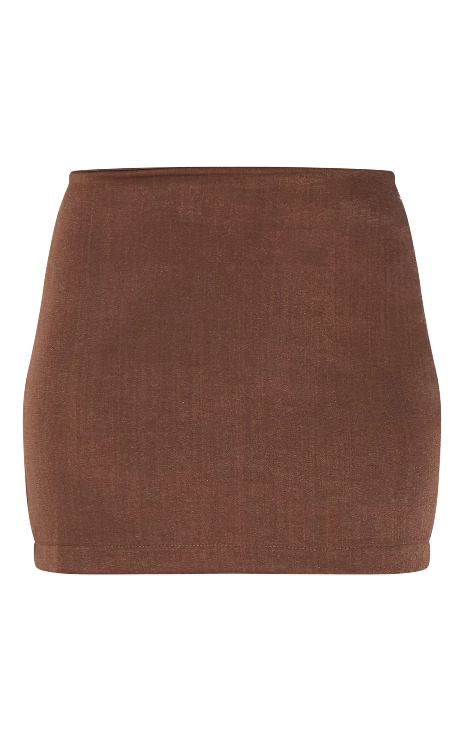 Prettylittlething Chocolate Tailored Woven Mid Rise Micro Mini Skirt 6 Prettylittlething Chocolate Tailored Woven Mid Rise Micro Mini Skirt - Image 6
