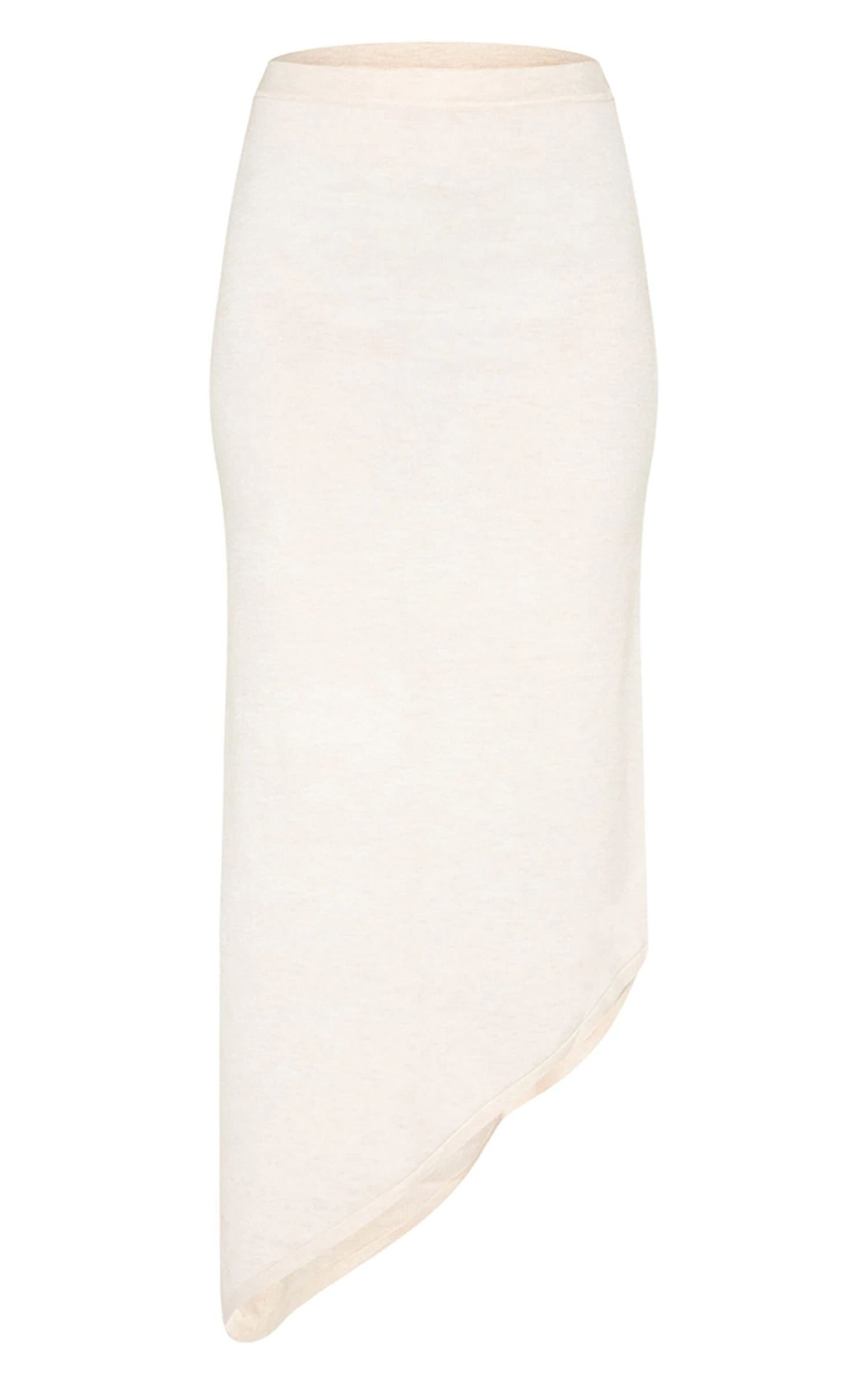Prettylittlething Oatmeal Fine Knit Asymmetric Hem Maxi Skirt 5 Prettylittlething Oatmeal Fine Knit Asymmetric Hem Maxi Skirt - Image 5