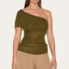 Prettylittlething Olive Sheer Soft Touch Fold Over Detail One Shoulder Long Top -Pretty Little Thing Shop af0d0d0490c2438a464343b691af551ea176dbc1 CNM3739 1 olive sheer soft touch fold over detail one shoulder long top