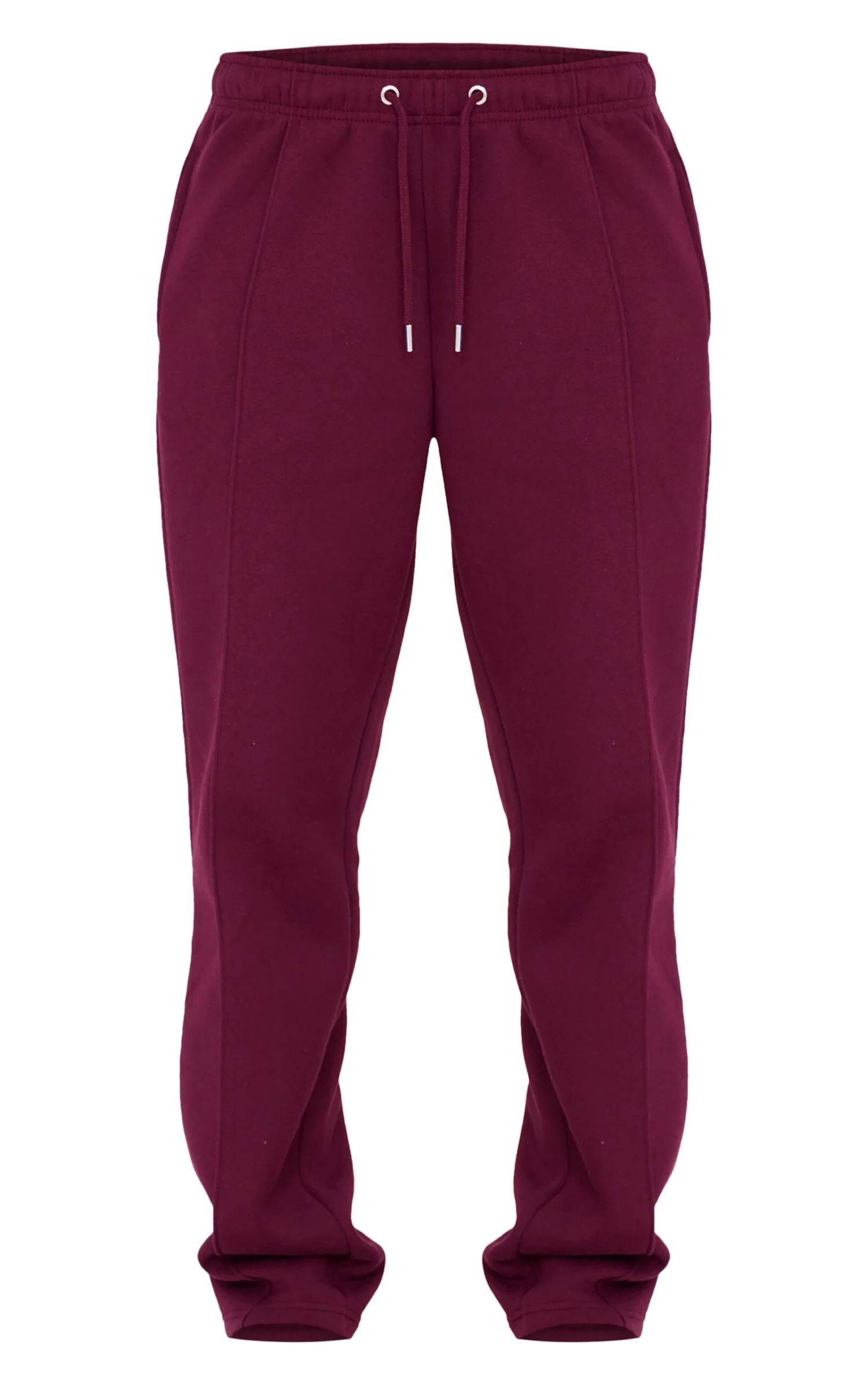 Prettylittlething Burgundy Seam Detail Wide Leg Sweatpants 5 Prettylittlething Burgundy Seam Detail Wide Leg Sweatpants - Image 5