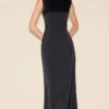 Prettylittlething Black Bridesmaid Satin Boat Neck Maxi Dress -Pretty Little Thing Shop b037069986b8702b2eac80b4304ec2e9c16a1b8a CNM3627 1 black bridesmaid satin boat neck maxi dress