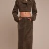Khaki Suede Maxi Skirt -Pretty Little Thing Shop b058167acffda2b71f5e0c8bf4260d43b0c8b23c CNO0655 1 khaki suede maxi skirt