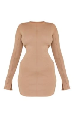 Prettylittlething Taupe Ribbed Exposed Seam Long Sleeve Bodycon Dress 9 Prettylittlething Taupe Ribbed Exposed Seam Long Sleeve Bodycon Dress -Pretty Little Thing Shop b0646bb49e8143cae75cc0b9821ed117e264c4b4 cng5774 5