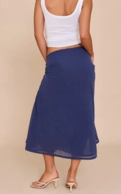 Prettylittlething Navy Double Layer Chiffon Floaty Midaxi Skirt -Pretty Little Thing Shop b07d093b25289aef7f6734a6ceb37784830dd248 CNN0032 3 navy double layer chiffon floaty midaxi skirt
