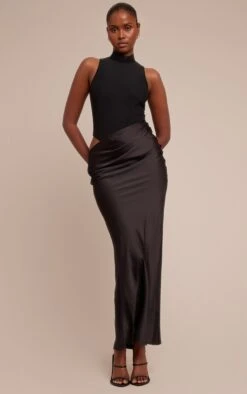 Prettylittlething Black Mesh Racer Satin Skirt Maxi Dress -Pretty Little Thing Shop b25ff063cf22e0cf0fe7086afbfaaede5cdf47c3 CNO5617 3 black mesh racer satin skirt maxi dress