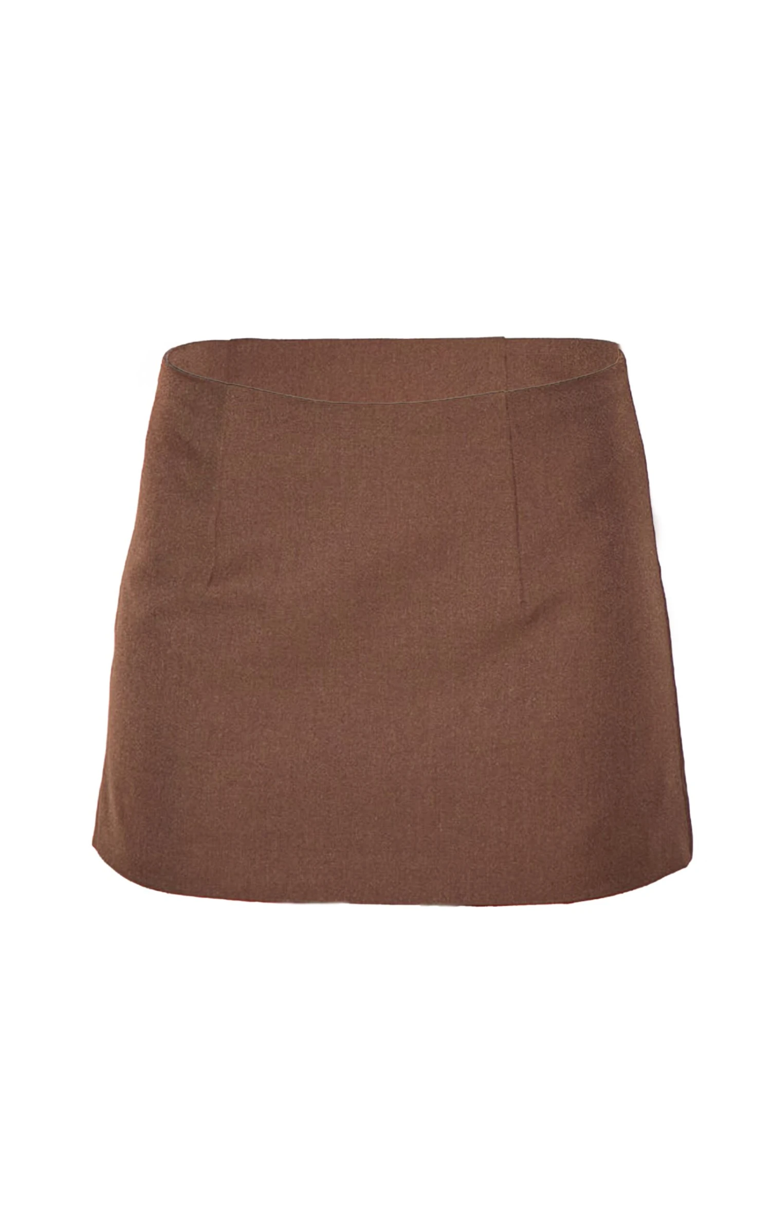 Prettylittlething Chocolate WovenA Line Mini Skirt 6 Prettylittlething Chocolate WovenA Line Mini Skirt - Image 6