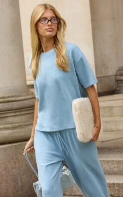 Pale Blue Soft Touch Wide Leg Sweatpants -Pretty Little Thing Shop b3656c3e4c1552faadeeb7d1dedd0b424b90eba1 CNO0841 4 pale blue soft touch wide leg joggers